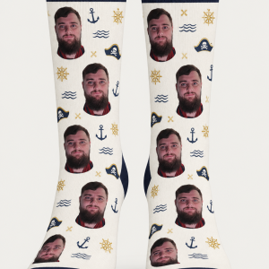Chaussettes officielles du Capitaine – Motif marin