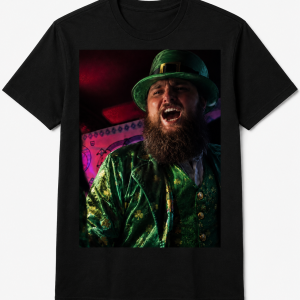 T-shirt noir officiel du Capitaine – Tenue de Leprechaun